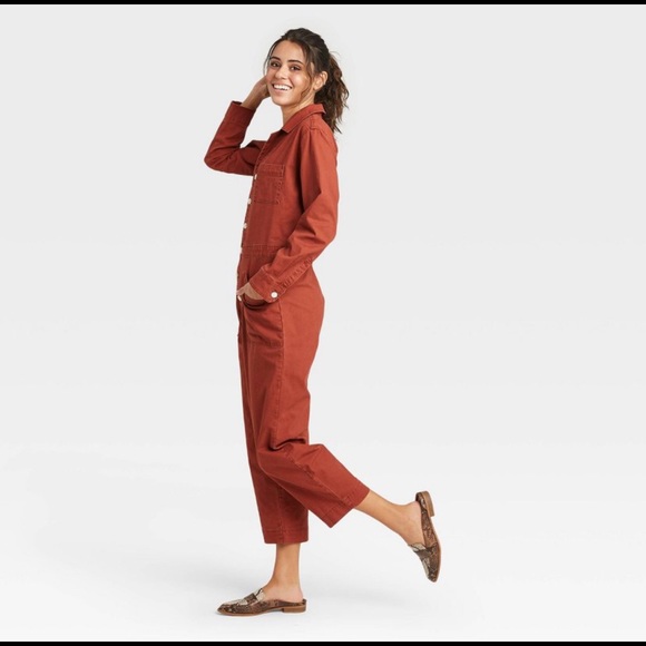 [SOLD] NWOT brown/ rust boilersuit - Picture 2 of 3